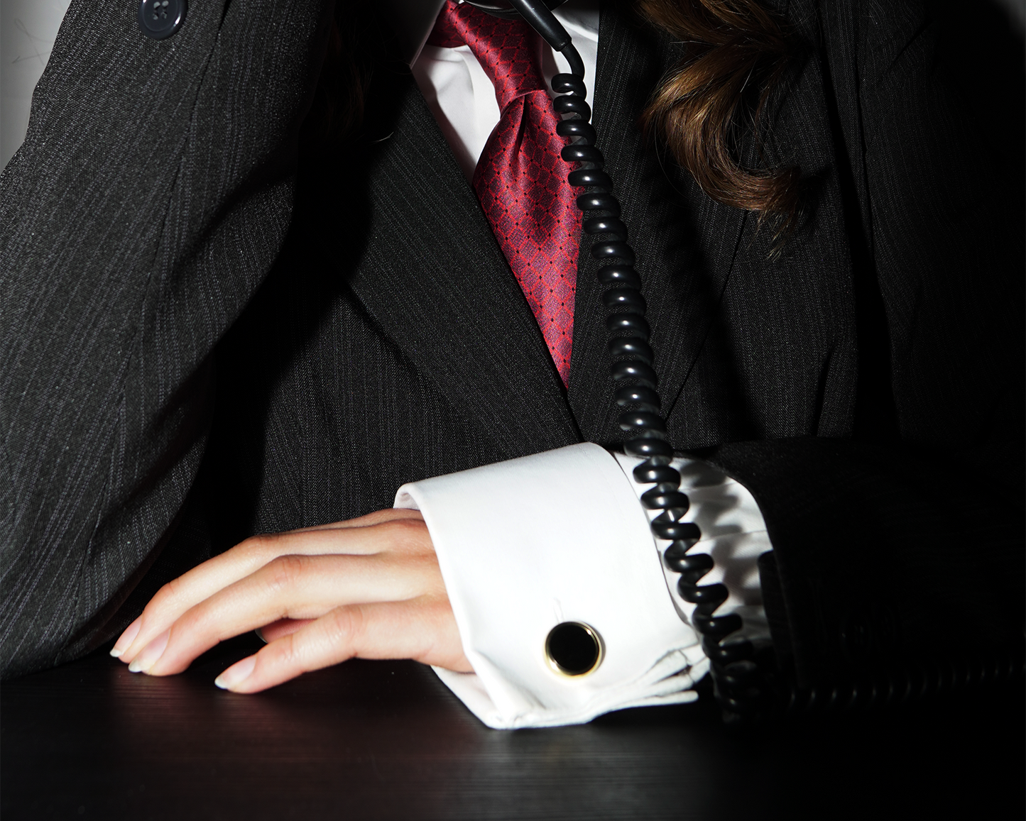 Gold-plated sterling silver cufflinks with onyx stone