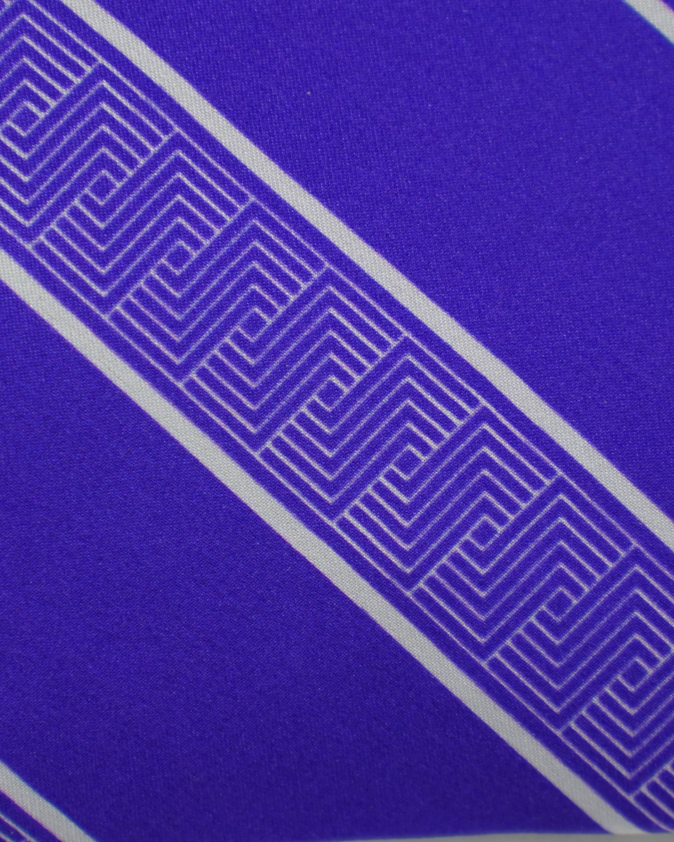 7-fold tie purple stripes