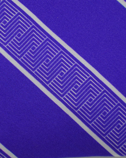 7-fold tie purple stripes
