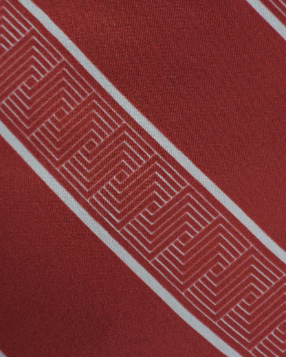 7-fold tie red stripes