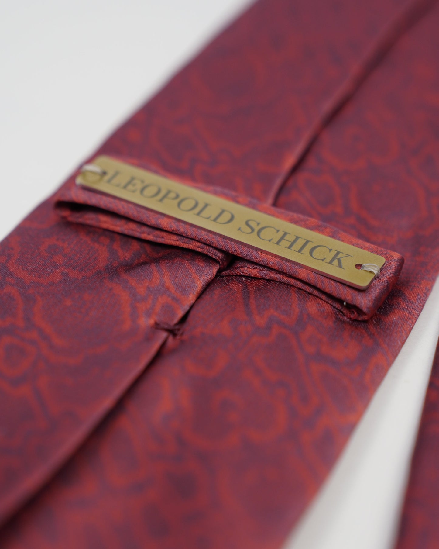 7-fold tie phyton red
