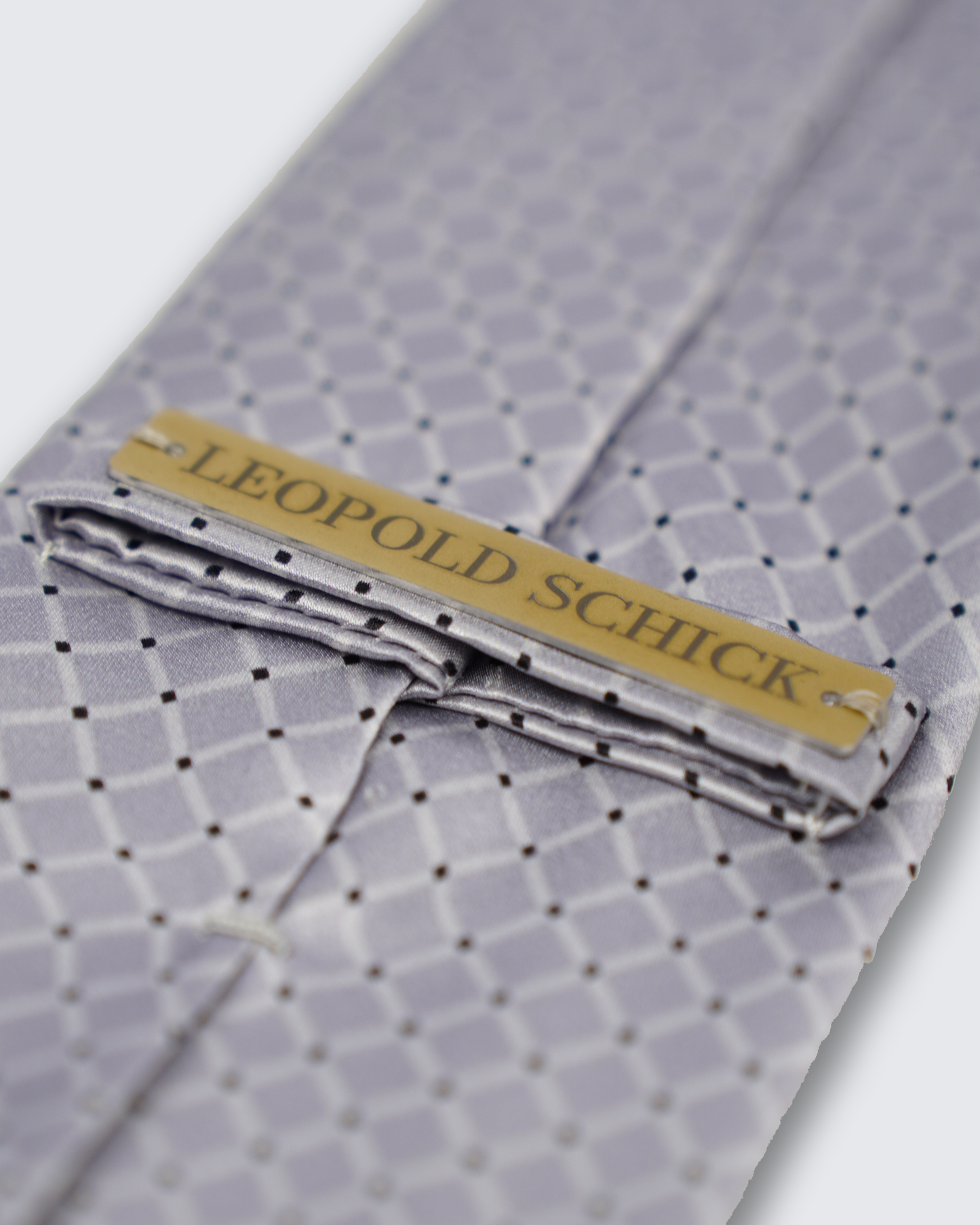 7-Fold tie micropattern grey