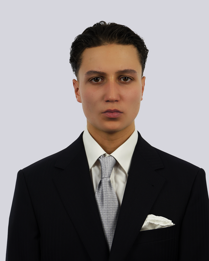 7-Fold tie micropattern grey