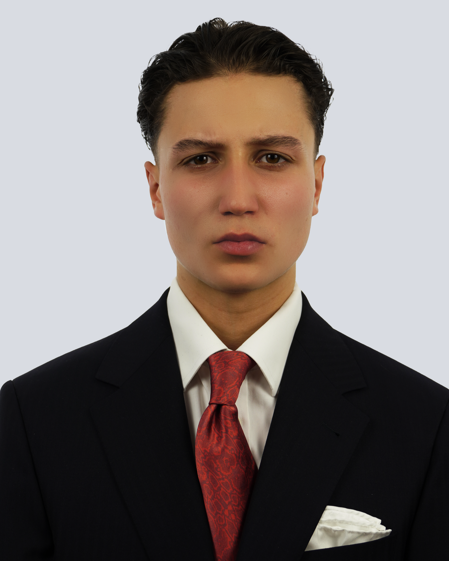7-fold tie phyton red